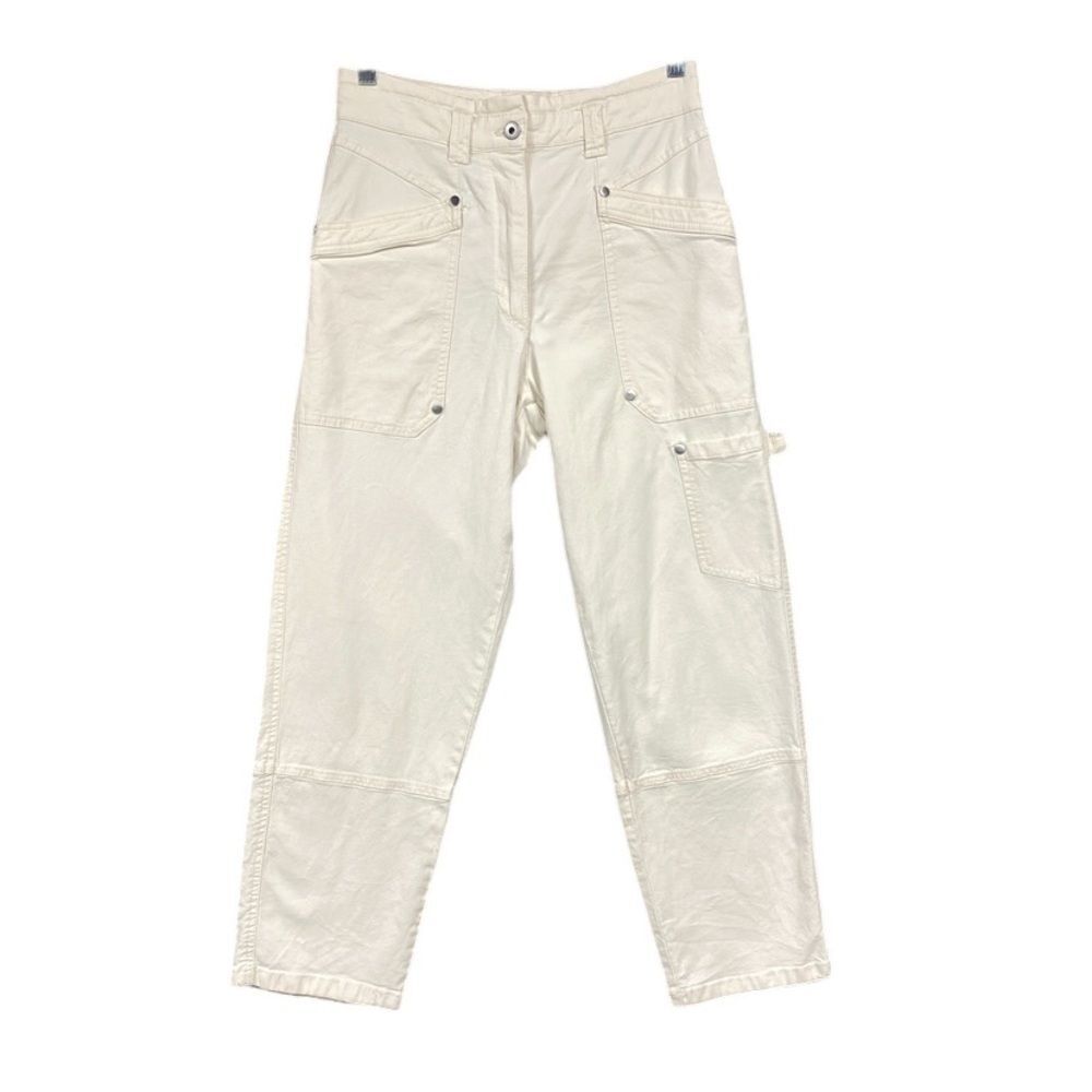 Maeve Turner Utility Pants Womens Size 28 Off White Cream